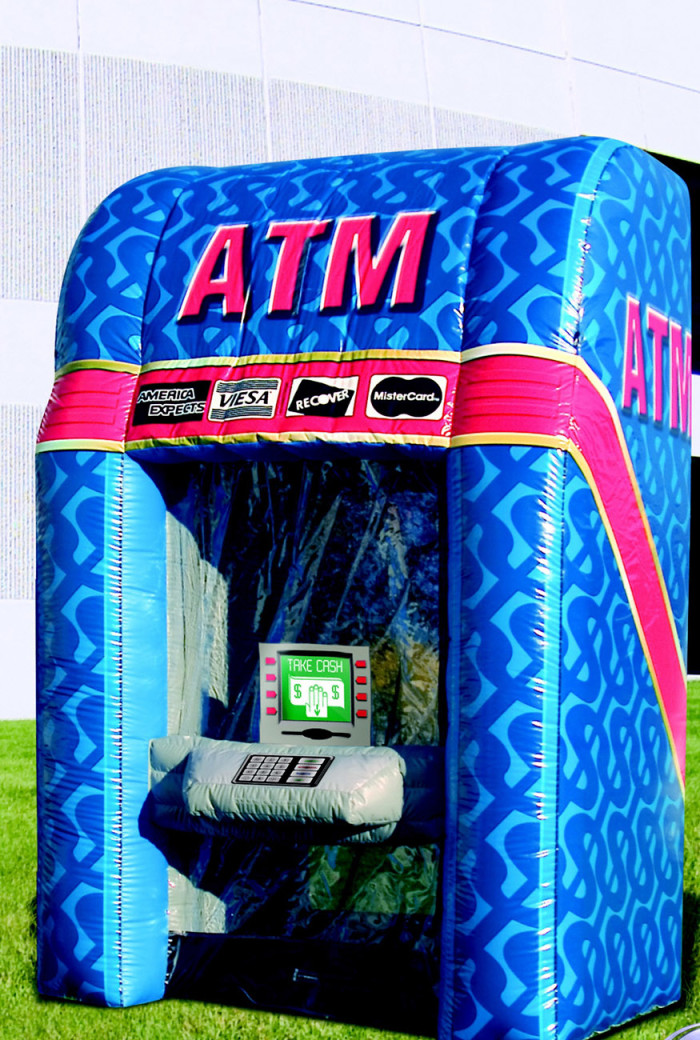 Inflatable ATM Money Booth