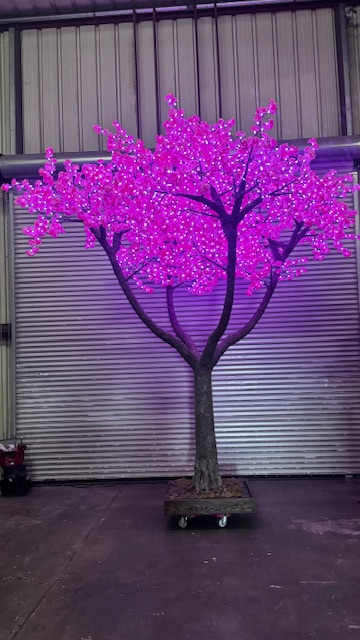 Pink Jasmine 14 Ft Color Changing LED Tree