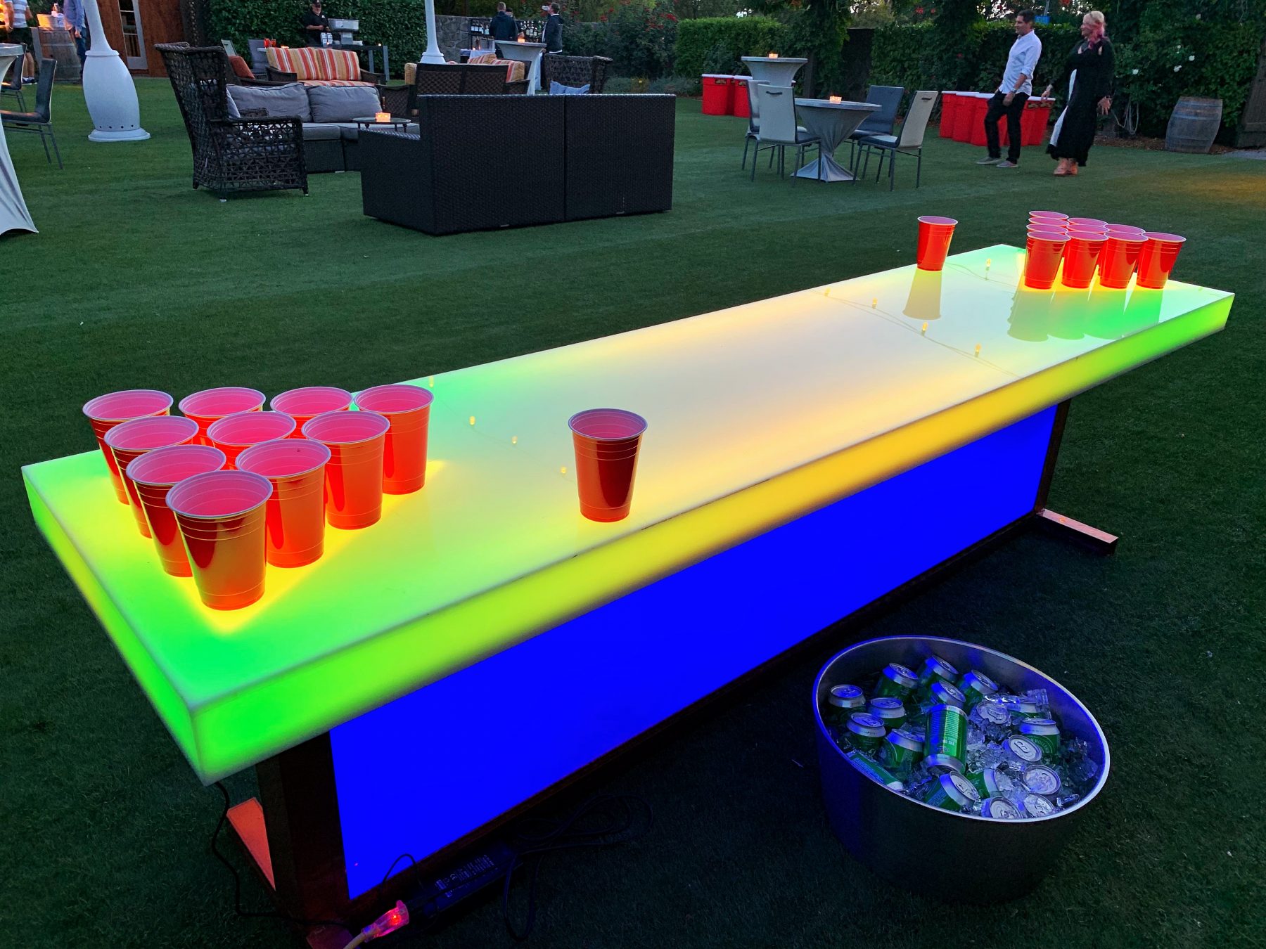 Light Up Beer Pong Table