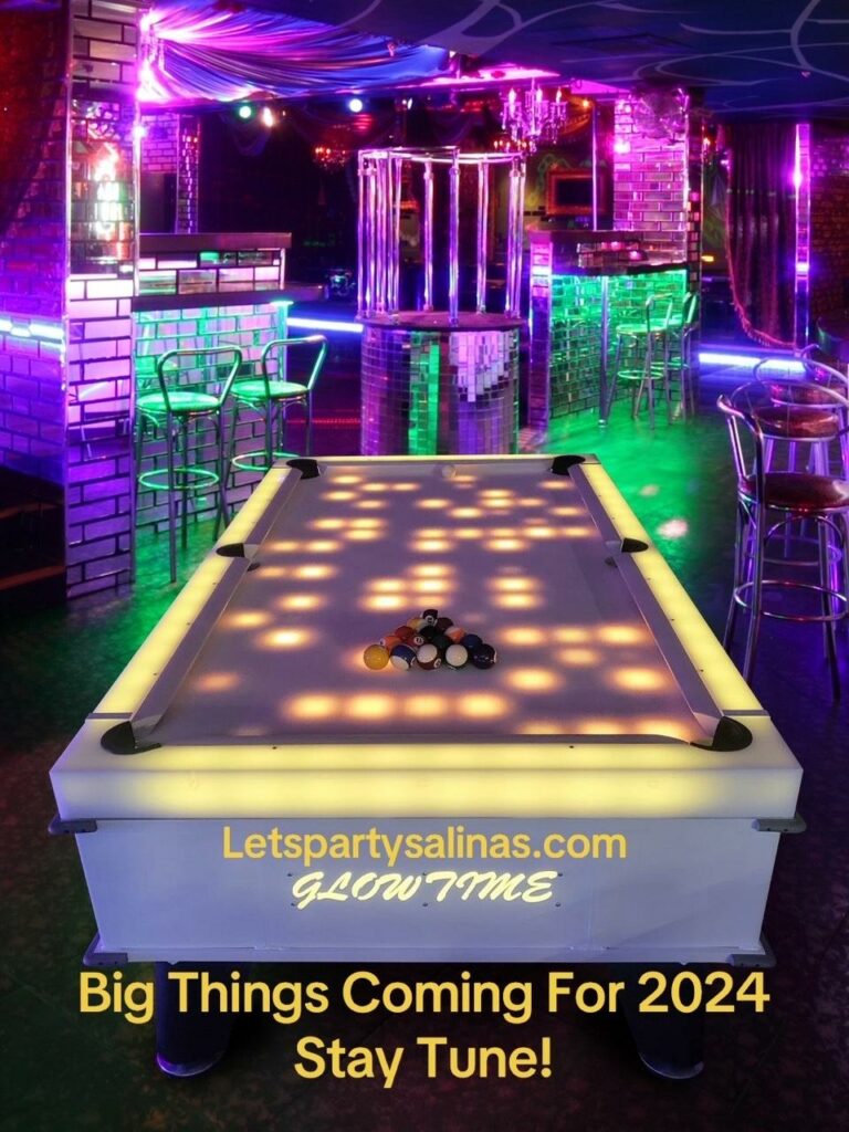 Glow Party Pool table game rentals